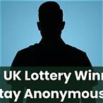 if you win the lottery can you remain anonymous uk